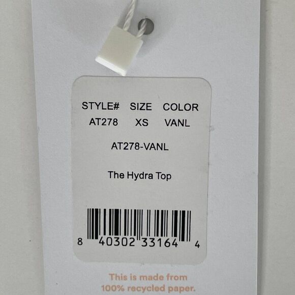 Andie Hydra Bikini Swim Top Womens XS Vanilla Cream Crochet Lace Padded Cottage - Picture 6 of 7